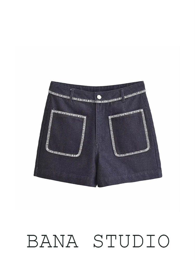 

Прямые джинсы BANA с высокой талией, женские летние тонкие широкие джинсовые брюки Ele Sle No Stretch с высокой талией