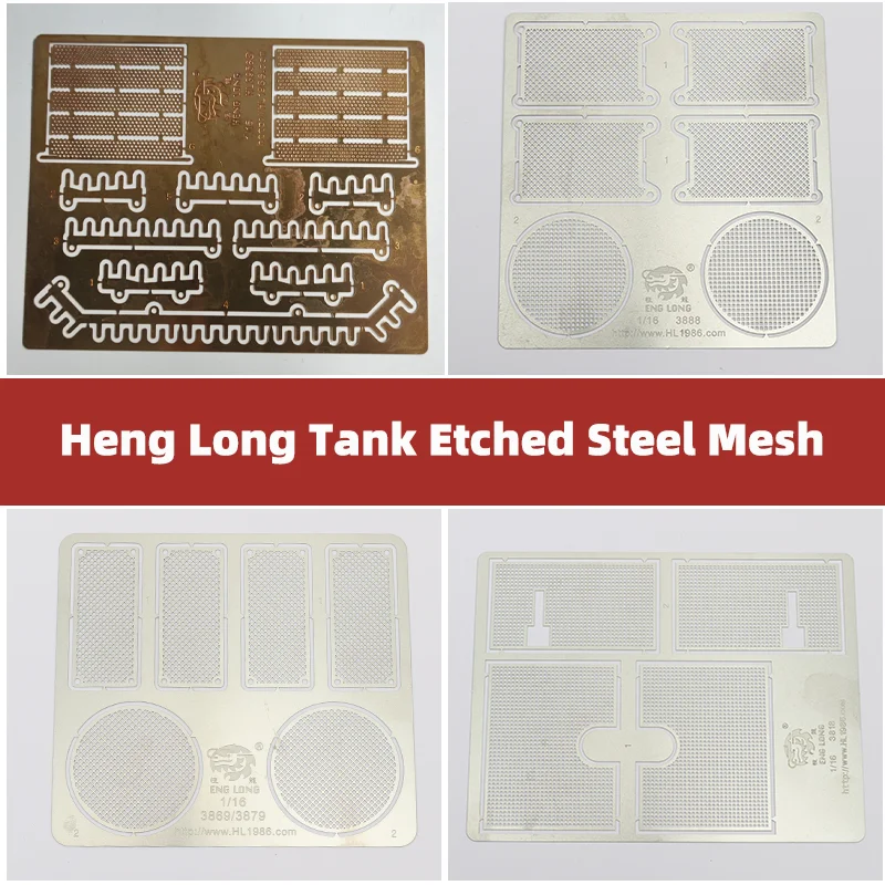 

Heng Long Armored Metal Guard Plate Parts for 1/16 3818 Tiger 3869/3879 Jagdpanther/Panther Type G 3889 Leopard 2A6 3958 Merkava