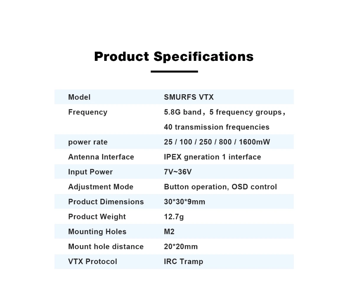 Axisflying VTX 5.8G 1.6W Analog image transmission, long range VTX for FPV Freestyle RC Long Range Drone 5/7/10inch thumbnail 6