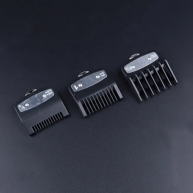 3 Pcs Hair Clipper Guards Guide Combs Trimmer Cutting Guides Styling Tools Attachment Compatible 1.5mm 3mm 4.5mm