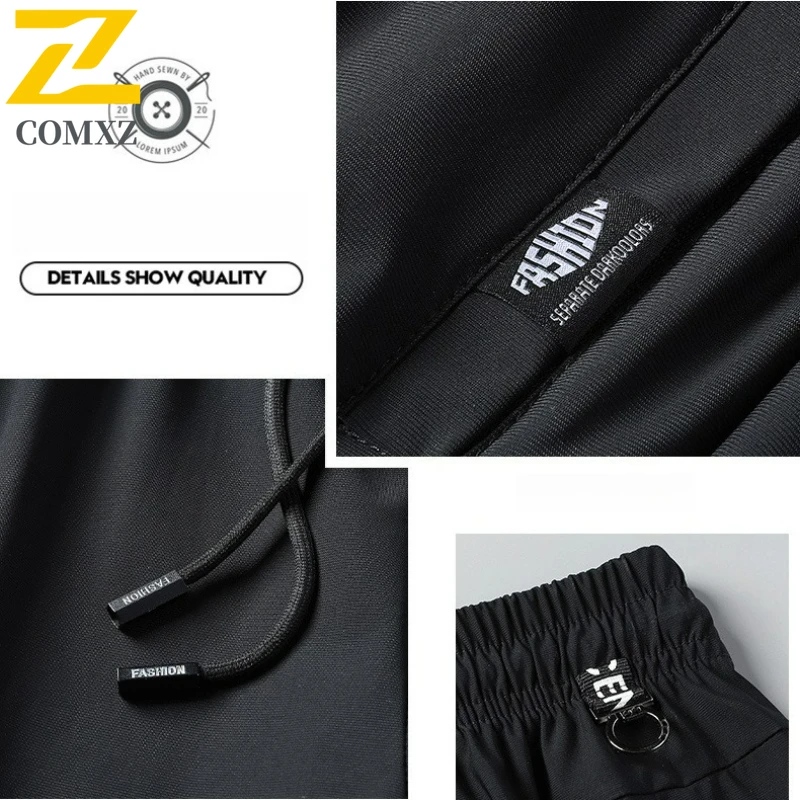 Summer Ice Silk Pants Men's Casual Loose Straight Quick-drying Breathable Sports Pants High Quality Gym Stretch Jogging Pants