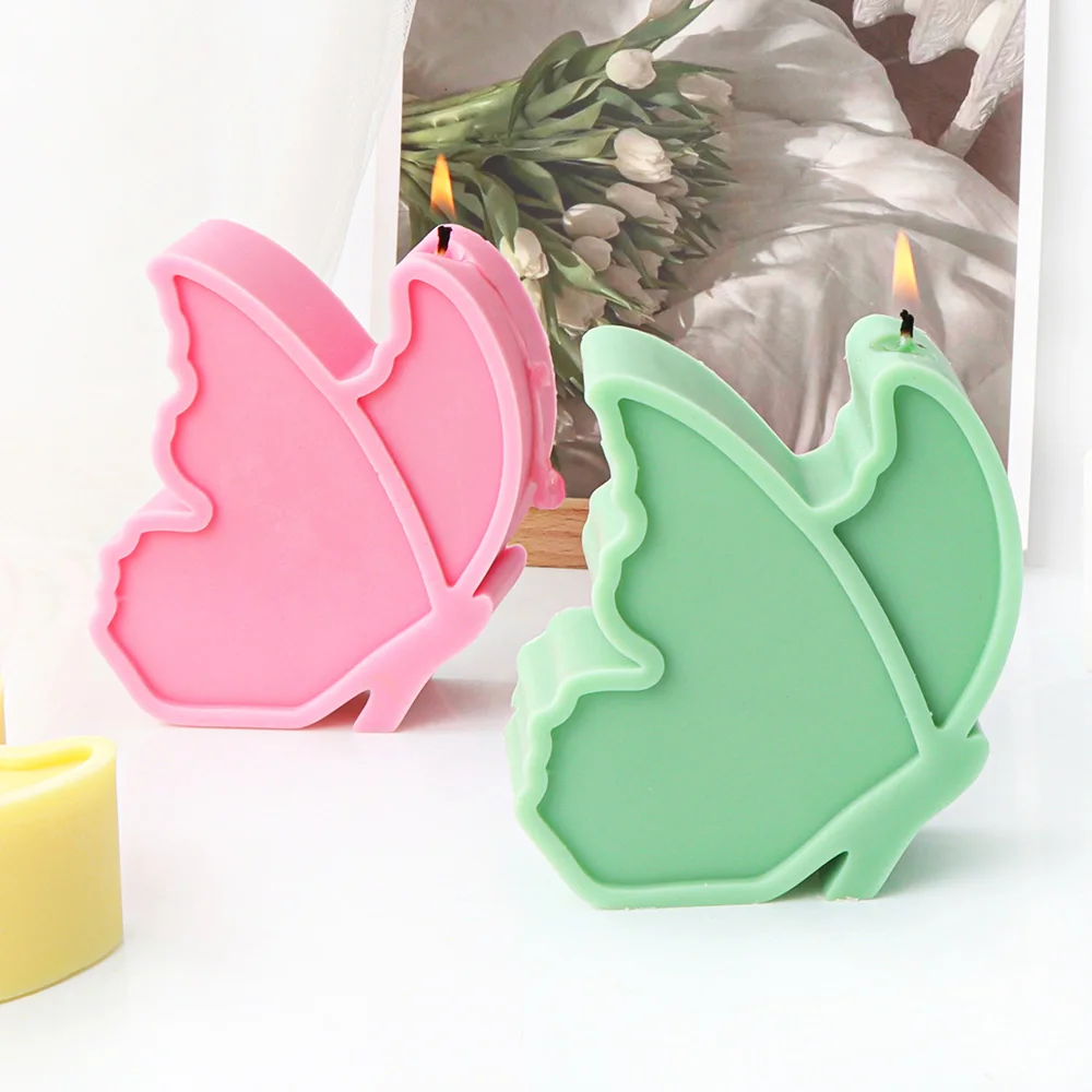 3D Butterfly Aromatherapy Candle Mold Home Decor Silicone Chocolate Pudding Cake Bakeware Plaster Pendant Pastry Baking Mould