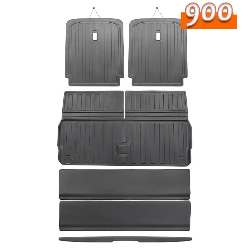 For Lynk&co 900 2025 Car Trunk Mat Trunk Back Cover Pad TPE Waterproof Rear Door Mat Split Tailgate Pad Waterproof Accessories