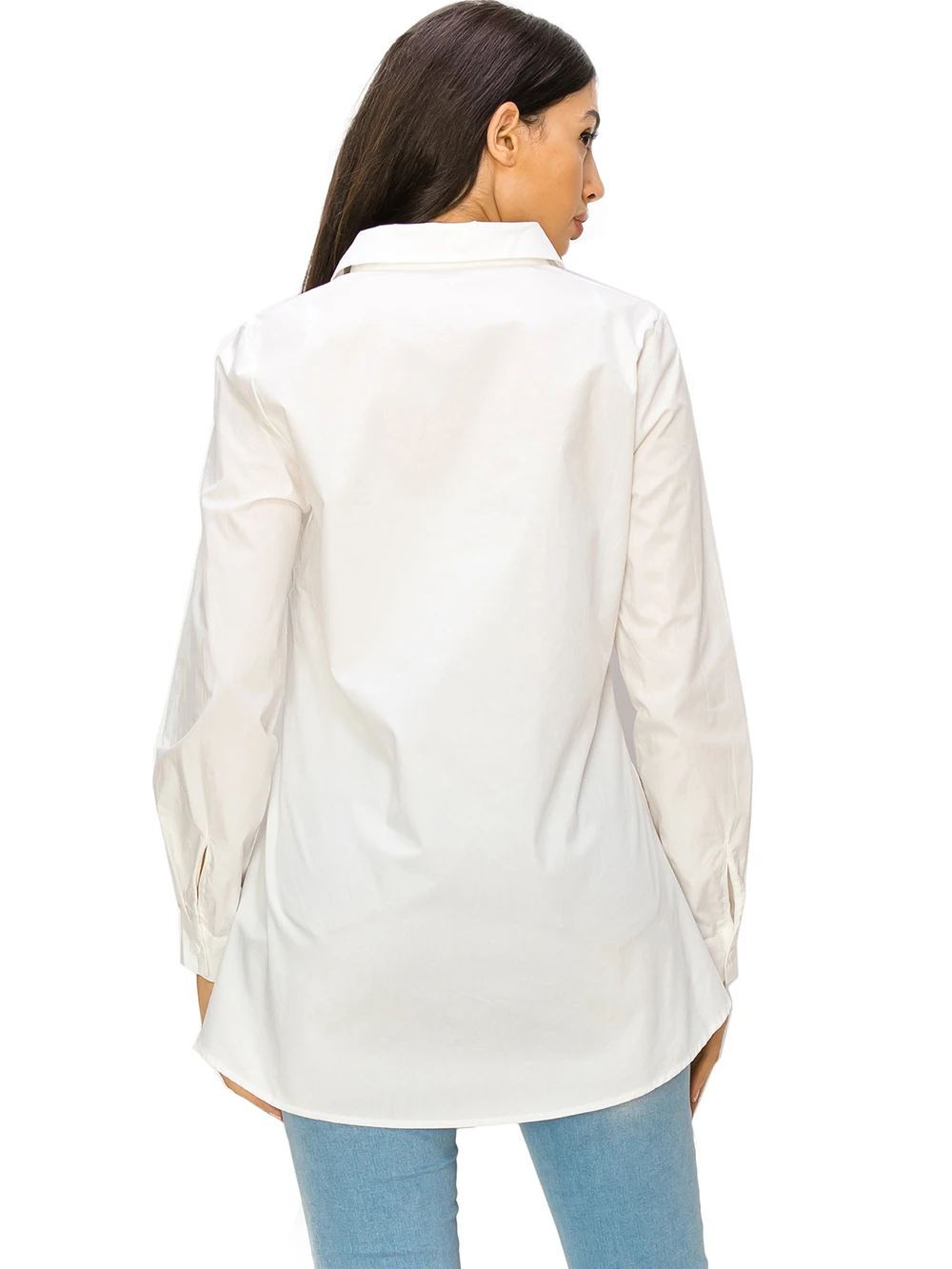 White Long Sleeve Cotton Button Down Shirts For Women Blouses 2024 Camisas De Mujer Ladies Tops Chemise Femme Womens Clothing