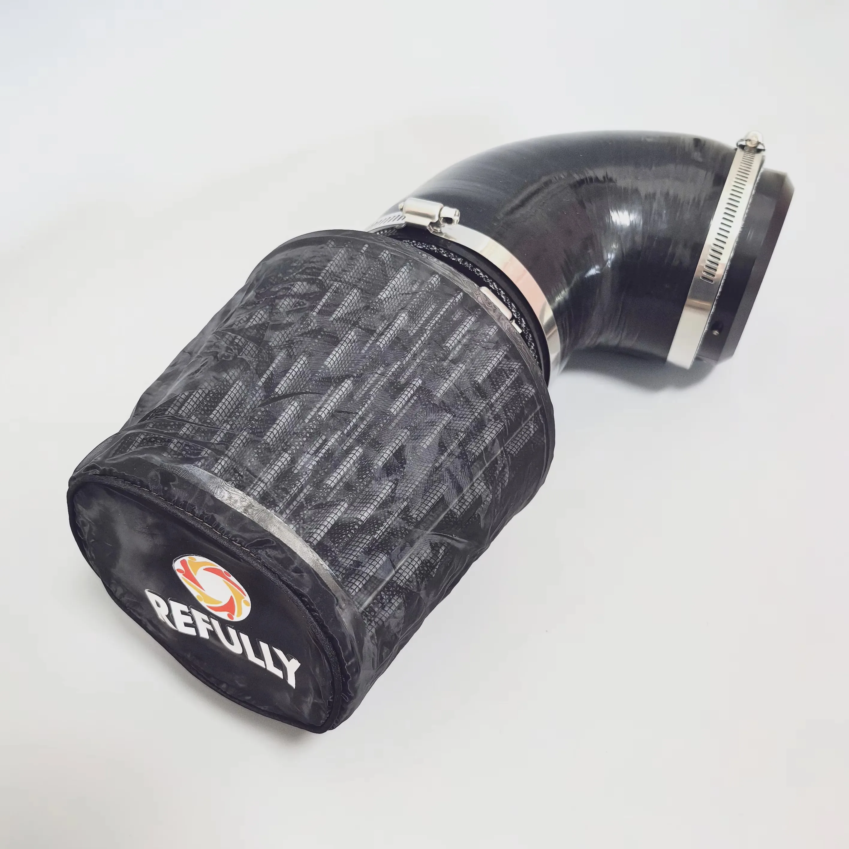 For Yamaha Waverunner 2012+ 1.8L Supercharged Performance Intake Kit  4″ Power Filter with Billet Aluminum Velocity Stack