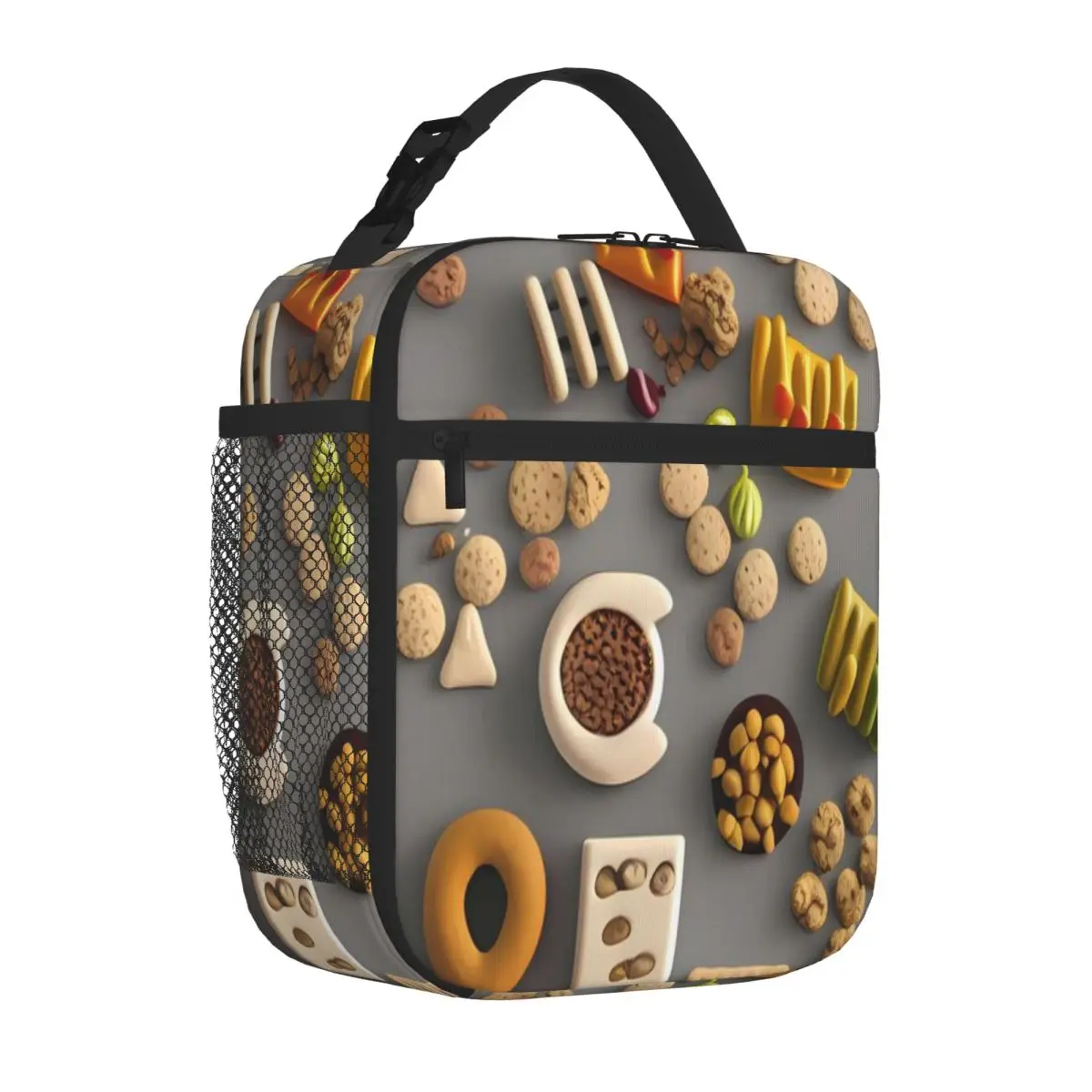 Hot Sale Just Delicious 14 Nylon Texture Lunch Bag Kids School Commuter Lunch Bag