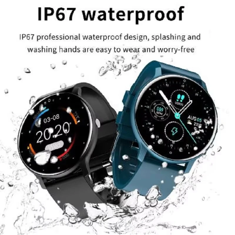 2025, neue Smartwatch, voller Touchscreen, Sport-Fitness-Tracker, Bluetooth-Smartwatch, IP68, wasserdicht, für Männer und Frauen, Smartwatch