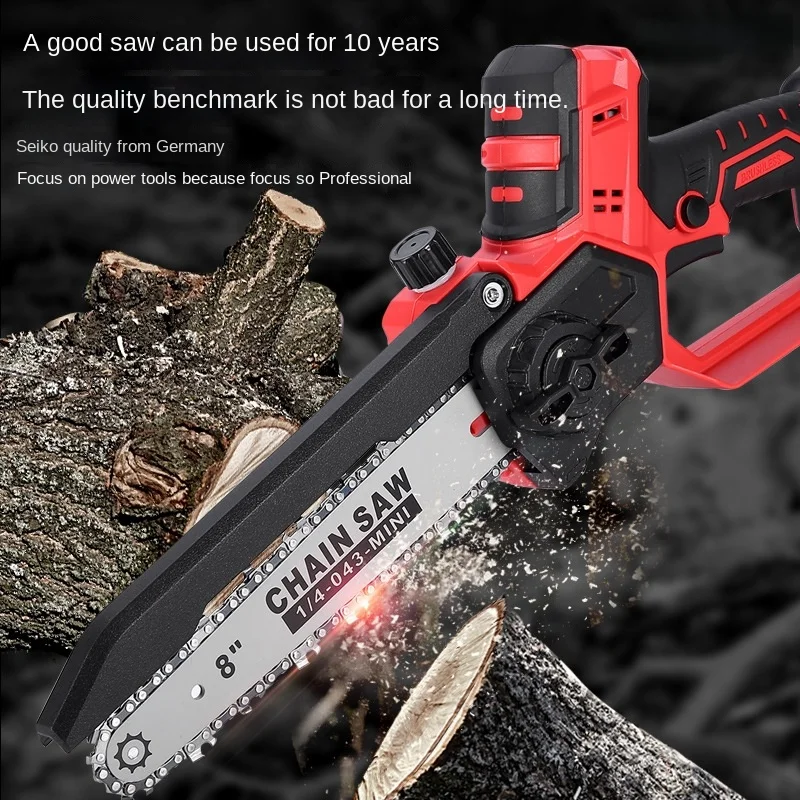 8 Inch Electric Chain Saw Sierra Eléctrica Portátil Mini Tronçonneuses À Batterie Tronçonneuse Électrique Kettensäge Akku 체인톱