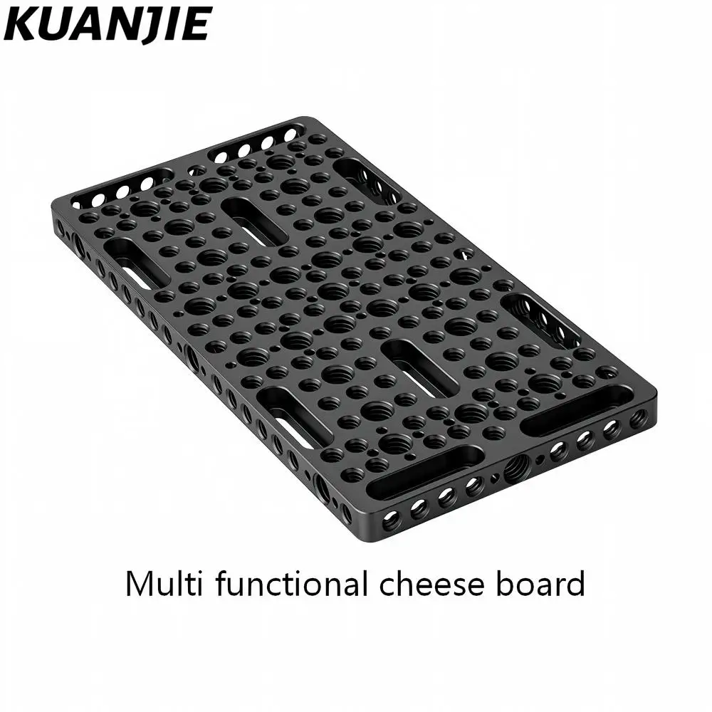 KUANJIE CB20*10 für die Montage von Kamerakäfigen an Führungsschienenblöcken, 1/4 3/8 poröse Verbindungsplatte für schnelle Installation. – Detail 1