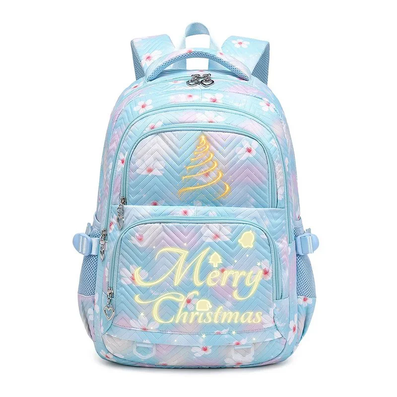 حقيبة ظهر شجرة عيد الميلاد للجنسين بسعة كبيرة وخفيفة الوزن حقيبة نهارية مطبوعة هدية للسفر حقيبة يومية عصرية عالية الجودة للتنقل #5