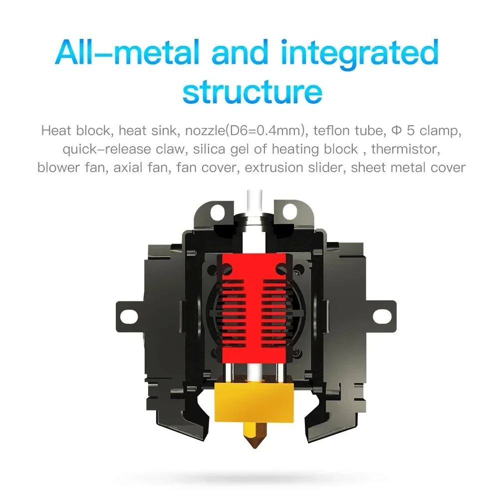 Imagem -03 - Creality Impressora 3d Cr30 Kit Hotend Completo Ali Folha de Metal Escudo Estrutura Rígida Integral Acessórios Originais da Impressora 3d