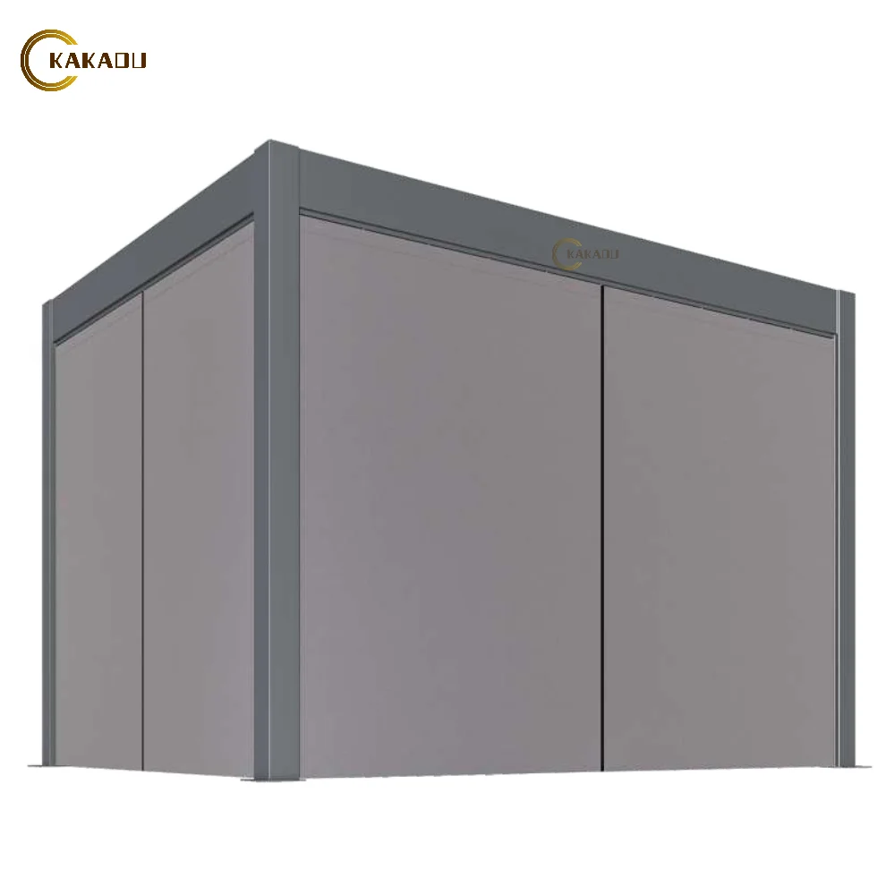 KAKADU Waterproof Powder Coated Aluminium Outdoor Pergola 3x3 3x4 Custom Motorized Shading Eco Friendly Easily Assembled view 3