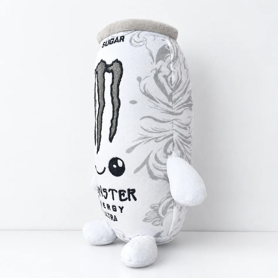 7 Colors m-o-n-s-t-e-r Energy Can Shaped Plush Toy Zero Sugar Theme Soft Stuffed Doll Desktop Decor Holiday Gift