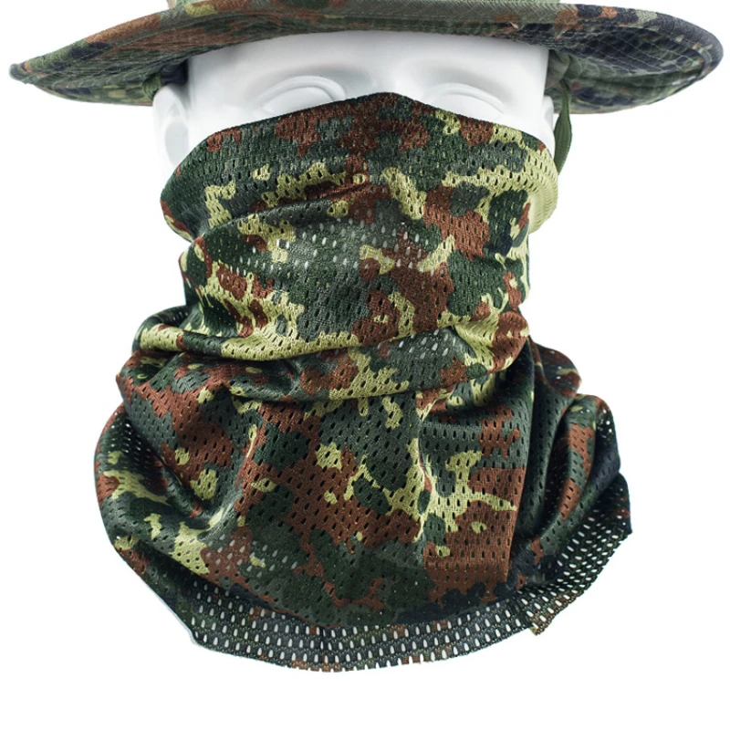 Tactical Camouflage Scarf Men Women Quick-drying Scarives Neck Warmer Airsoft Paintball Hunting Multicam Face Mask