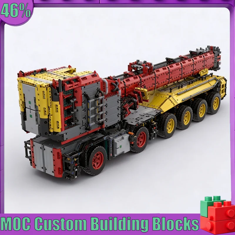 10026PCS MOC Little Crane Project Heavy Truck Model Custom Puzzle DIY Creative Assembly Educational Toy Collection Display Gift