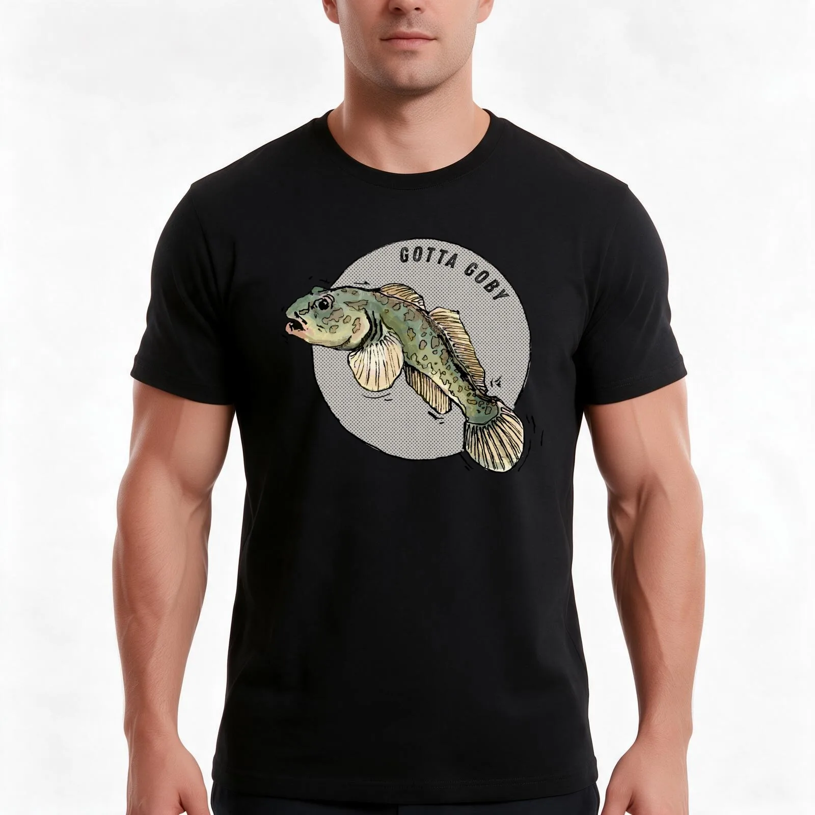 Gotta Goby - Color T-Shirt Summer Casual Cotton Tee Oversized Streetwear Tops Vintage Graphic Print Loose Fit Short Sleeve