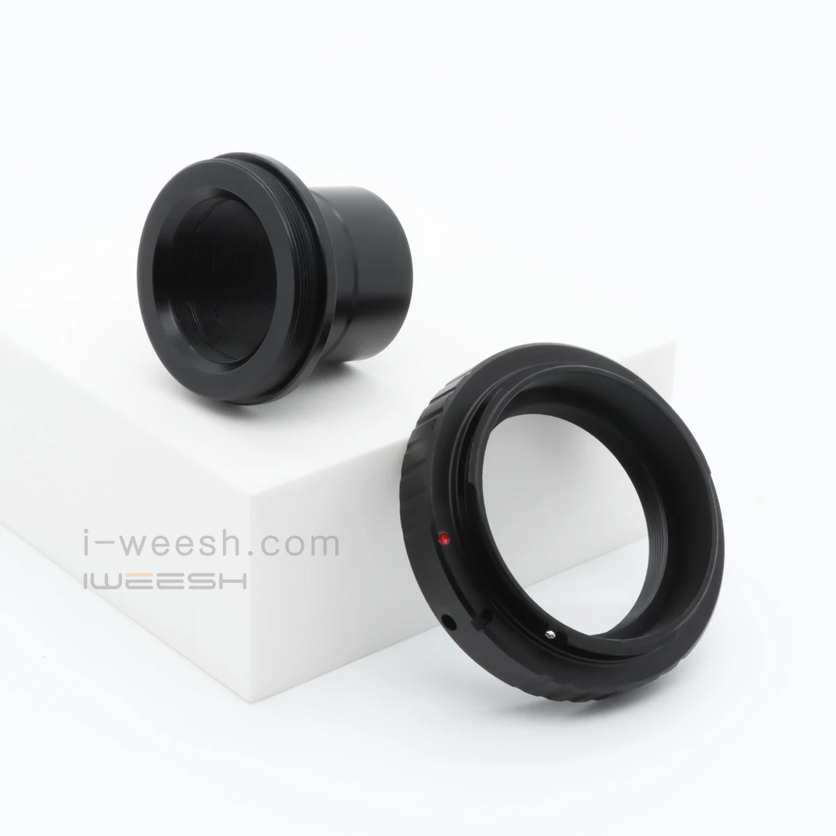 Lens Adapter 1.25 Inch T Ring Lens Mount Set SLR Camera Accessory for Canon EOS Nikon Olympus Sony Pentax Telescope Microscope