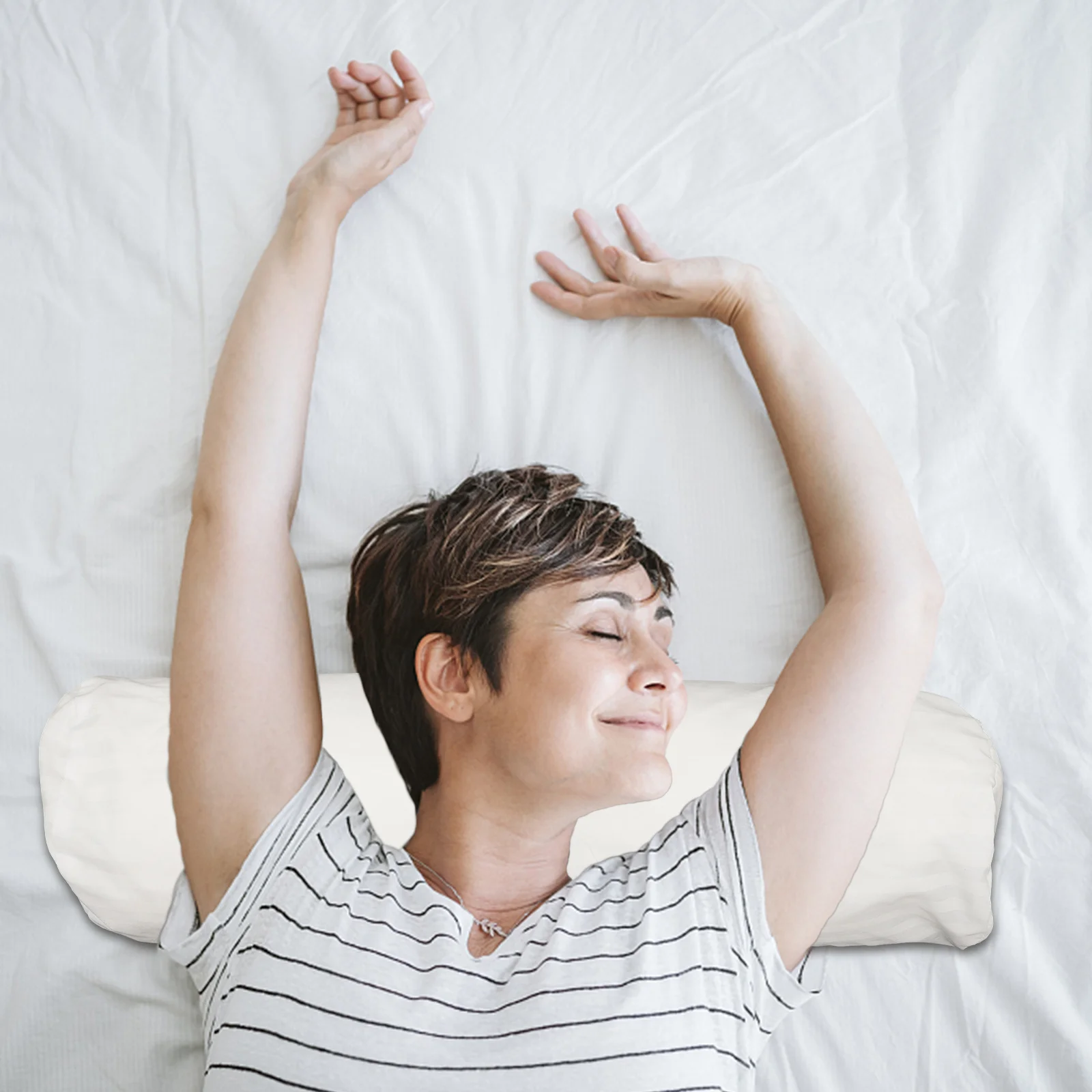 

Cylinder Pillow Cover Cylindrical Neck Pillow Case Office Home Decorative Simple Beauty Safe Easy Clean