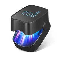 Para uso doméstico Dispositivo de tratamiento de hongos en las uñas 905Nm infrarrojos y 470Nm LED azul láser terapia de onicomicosis eficiente negro