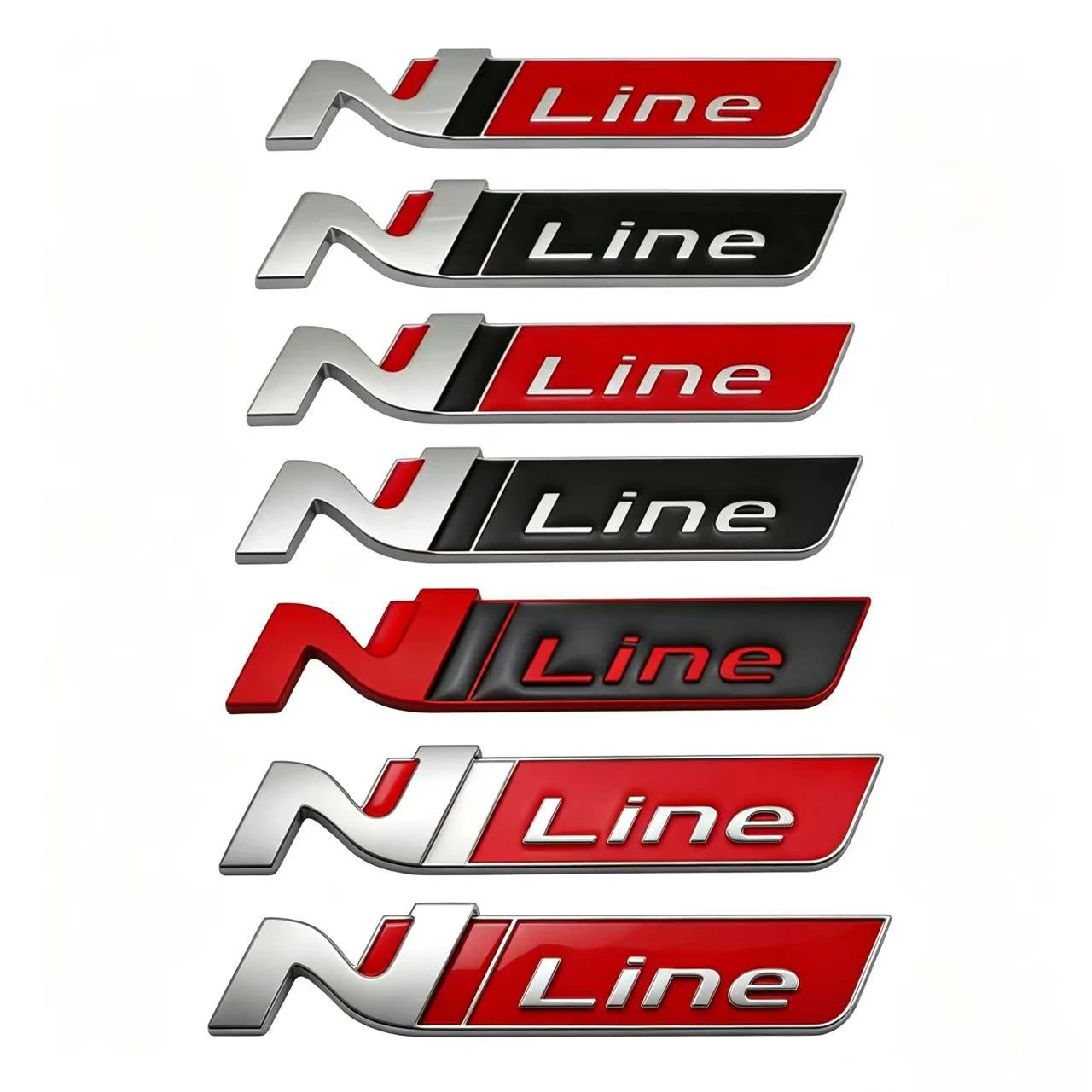 Car N-Line Sticker Emblem Accessory For Genesis I10 I20 I30 I40 IX20 IX35 Kona Getz Veloster Tucson Elantra Azera Solaris Santaf - view 4