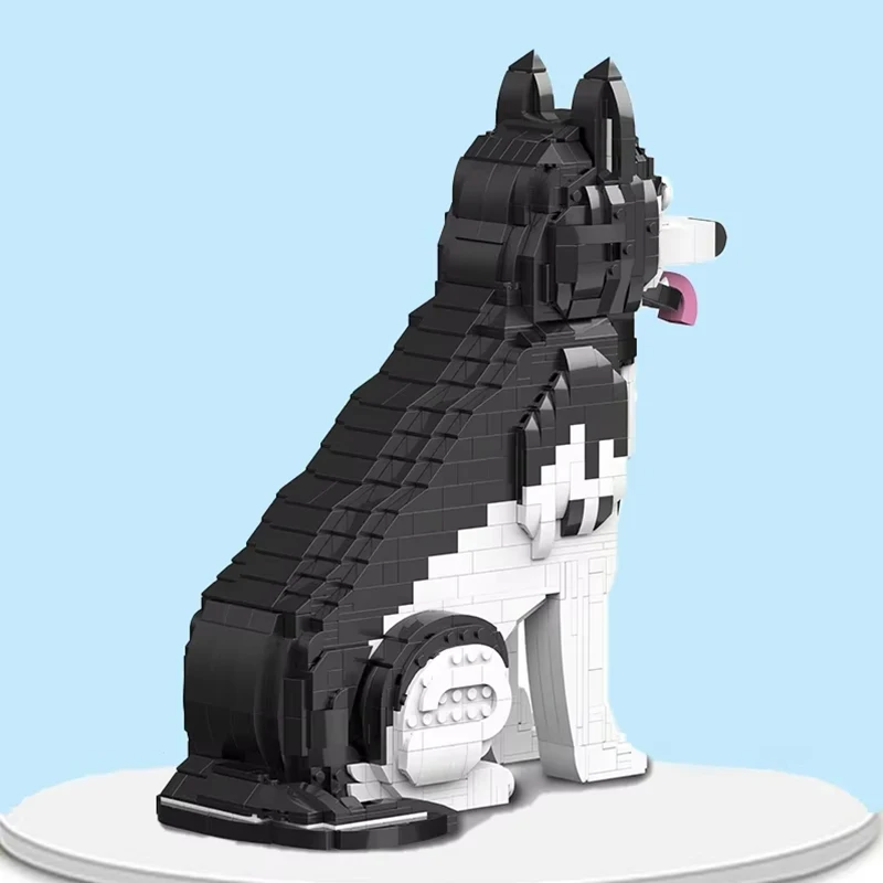 1442PCS Kids Building Blocks Husky Model Creative Pet Dog Assembly Puzzle Blocks Toys Educational Puzzle For Children Gifts