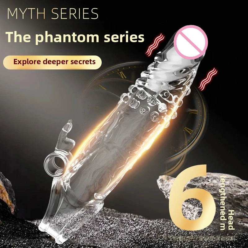 الرجال رصاصة هزاز حلقة واضحة خاتم الديك موسع قابلة لإعادة الاستخدام القضيب كم فائقة لينة المكبر للأزواج تهتز دسار الجنس لعب #2