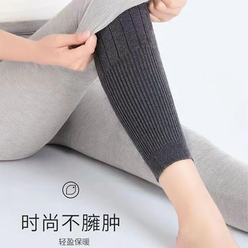 Rodilleras para mantener el calor, protección gruesa para piernas y rodillas para hombres y mujeres, mangas para piernas, otoño e invierno, 1 ud.