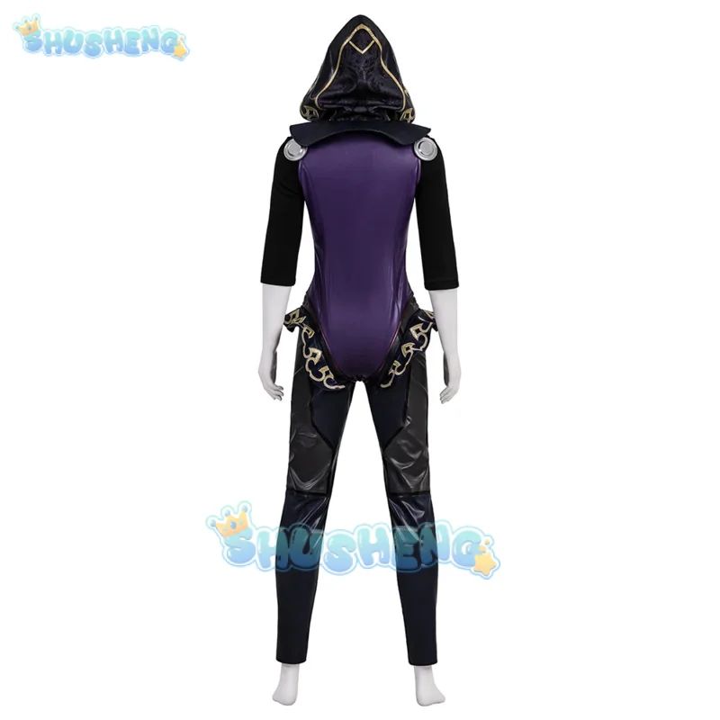 الرماد قوس فخ تأثيري حلي قمة موحدة هالوين كرنفال حفلة عيد الميلاد لعب دور الملابس الملابس للنساء Shusheng