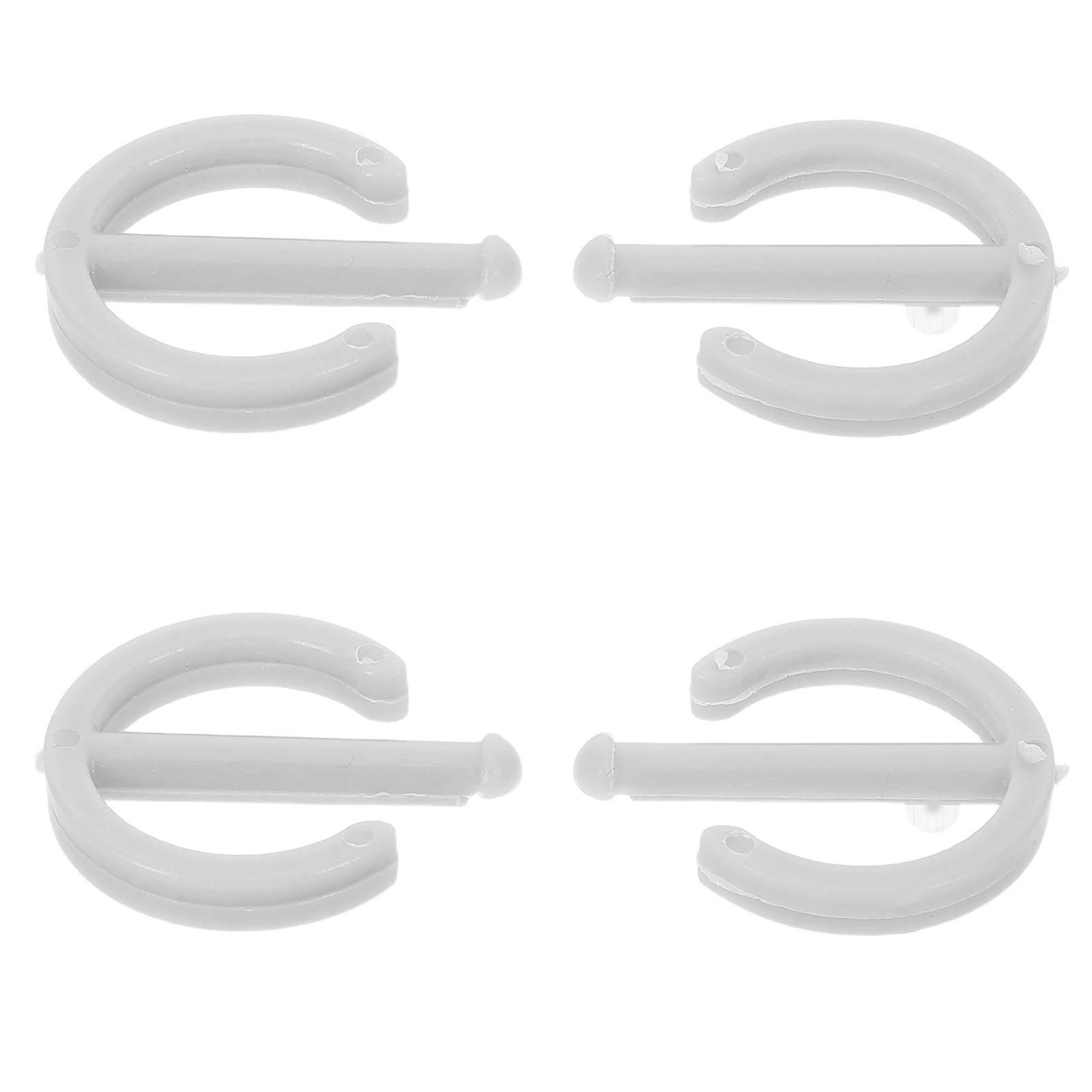Barre pivotante antidérapante, 4 pièces, serrure à boucle intérieure, sans fixation, antidérapante de sécurité en plastique, accessoires de fixation pour enfants
