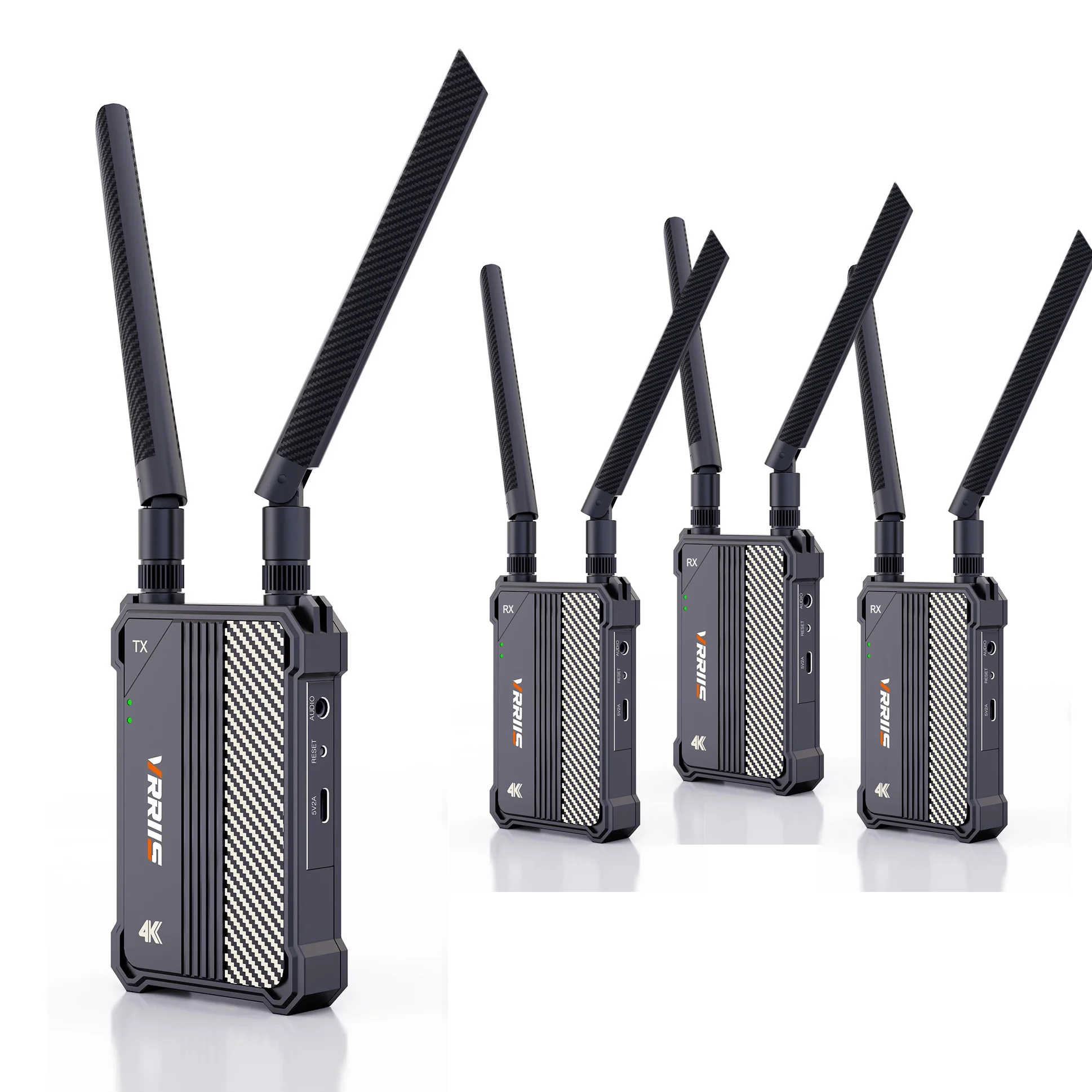 

Dual HDMI 4K Wireless Audio Video Transmitter Receiver HDMI Extender Share Camera Live Streaming TV Box Laptop PC To TV Monitor