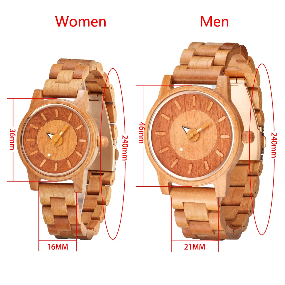 Relojes de pulsera de madera Vintage para hombre y mujer, reloj con correa de madera de lujo, relojes de madera de cuarzo clásicos a la moda, novedad de 2026