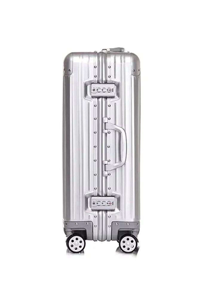 KLQDZMS 20"24"26"29 Zoll Business Gepäck Alle Aluminium Magnesium Legierung Boarding Box Große Kapazität Trolley Fall männer Koffer