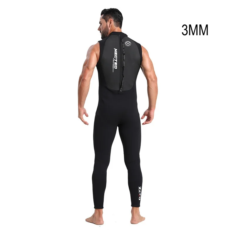 

3MM Men Neoprene No Sleeve Water Sports Spearfishing Snorkeling Swim WetSuit Scuba Keep Warm Kayaking Drifting Beach Diving Suit