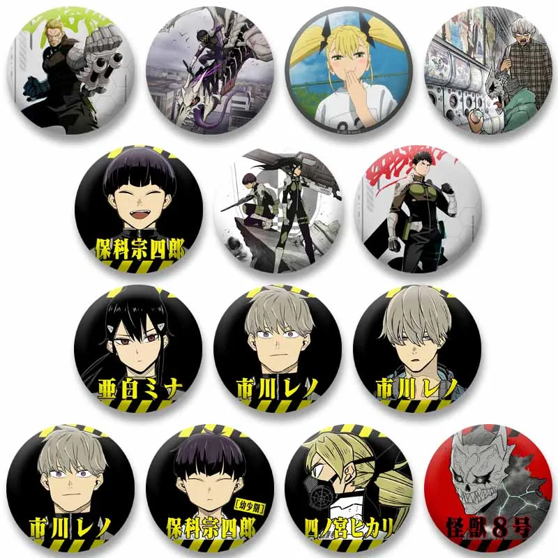 

Anime Kaiju No. 8 Soft Button Pins Cartoon Role Playing Brooch on Bag Clothing Accessories Jewelry Badge Toys Gifts for Friends