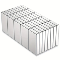 15X6X2mm 40pcs neodymium iron boron magnetic strips, suitable for offices, refrigerators, kitchens, etc