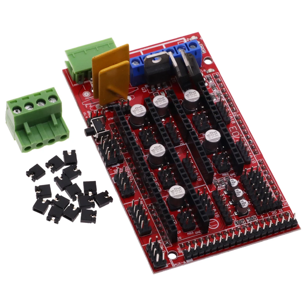 3D Printer Mega 2560 R3 + RAMPS 1.4 control panel+ 5pcs A4988 or DRV8825 / AT2100 Stepper Motor Drive for arduino kit