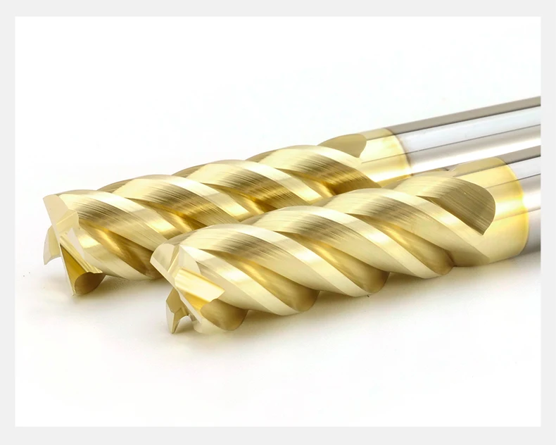 4-Schneiden HRC68 Hartmetall-Schaftfräser aus Wolframstahl, Fräser, CNC-Schneidwerkzeuge für Edelstahl und Titanstahl – Detail 7