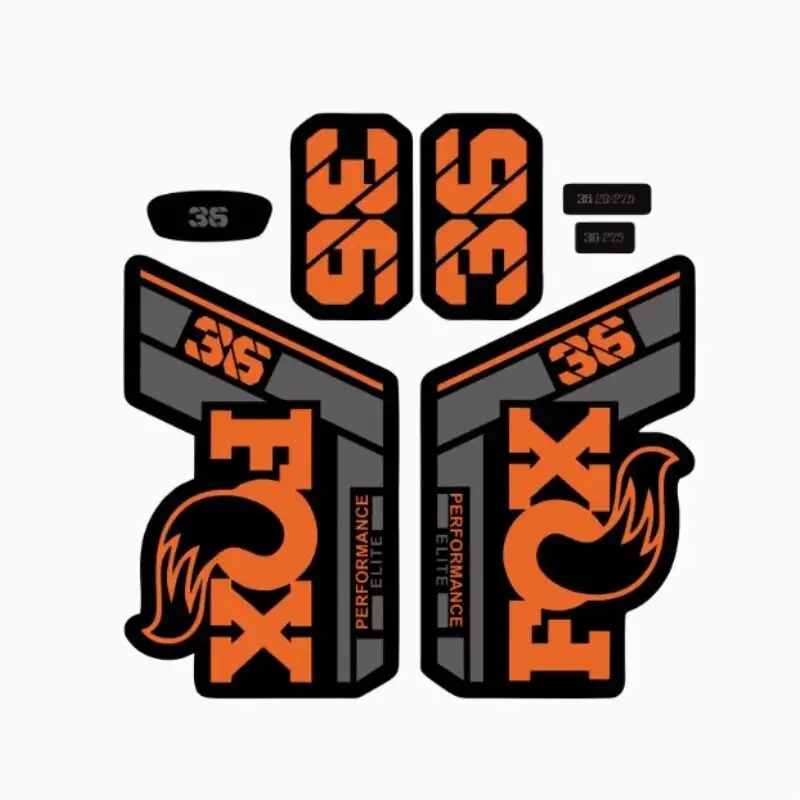 FOX 36 MTB Fork Vinyl Sticker, Waterproof Reflective Decal for Mountain Bike Front Fork Sports Equipment Custom Decor