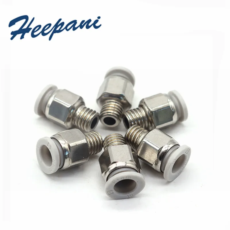 10PCS Nickel-plated quick coupling PC8 / PC10 / P12 stainless steel pneumatic coupling mold quick spout metric imperial coupling