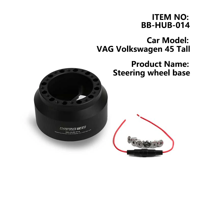 Battle Bee Steering Wheel High Boss Kit Hub Adapter Car Refit Kit  Connector Base Adapter For VAG Golf 4/5 BB-HUB-014