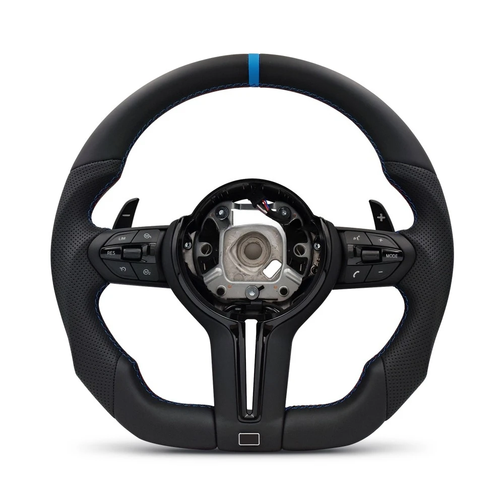 

F10 F20 F22 F30 F31 M3 F80 F82 M5 F90 E70 E71 E90 E92 Black Insert Trim Flat Bottom M Sport Volant Steering Wheel