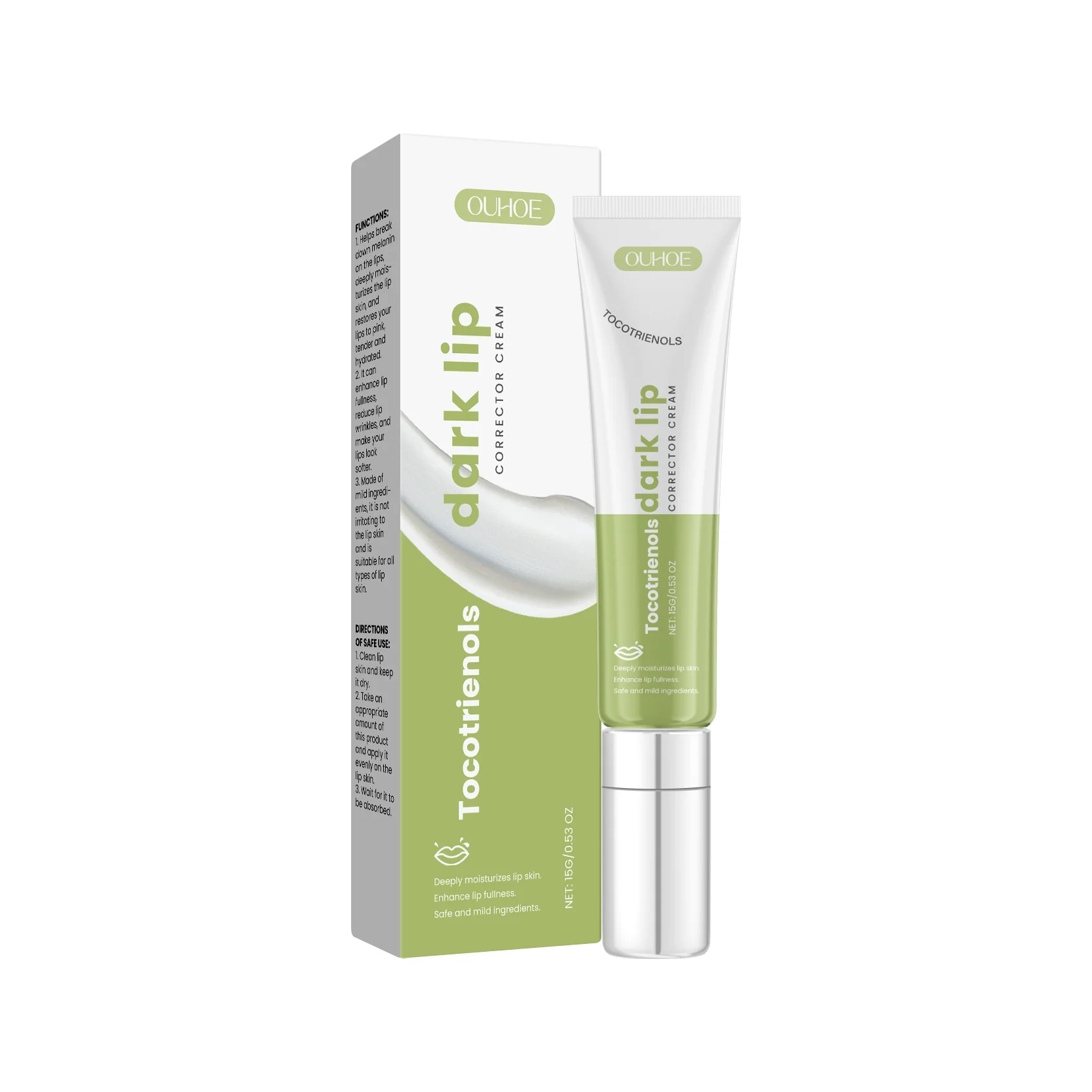 

Lip Corrector Cream - Dark Lip Treatment with Tocotrienols, Anti-Darkening & Moisturizing Balm - 15g/0.43oz