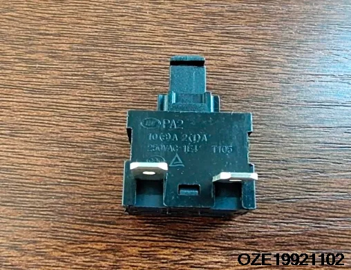 Vacuum Cleaner Switch - Self-Locking PA2 Power Switch for Vacuum Cleaners and Water Heaters, 250V 10A