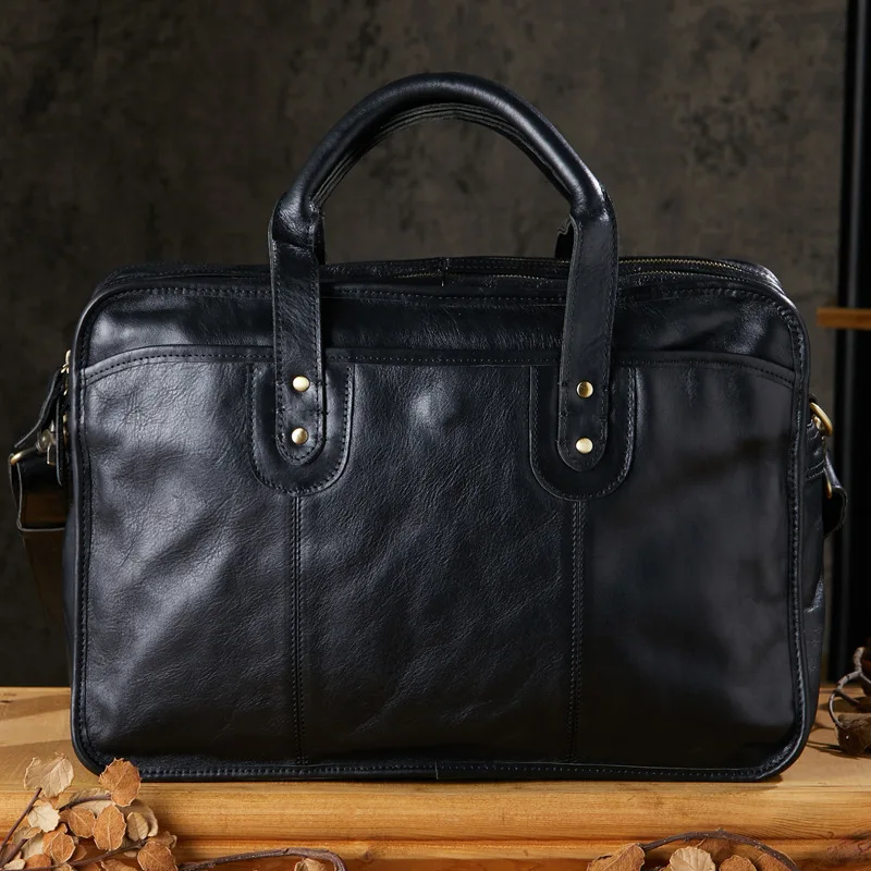 New Design Luxury Men's Handbag 15.6 Laptop Bag Male Single Shoulder Crossbody Bag Travel Bags Messenger Pack Unisex Briefcase