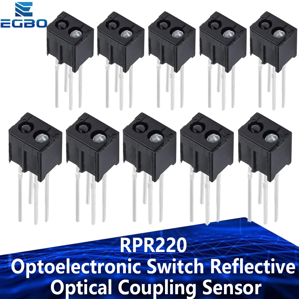 مستشعر اقتران بصري عاكس ، مفتاح إلكتروني بصري ، RPR220 ، 10