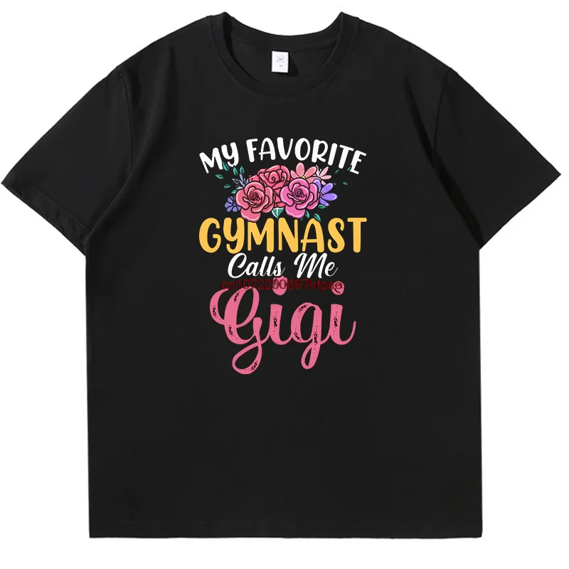 My Favori Ite Gymnast Fashion Graphic T Shirts Funny Gymnast Vintage Gymnastics T-Shirt Summer Cotton Short Sleeve T-Shirts