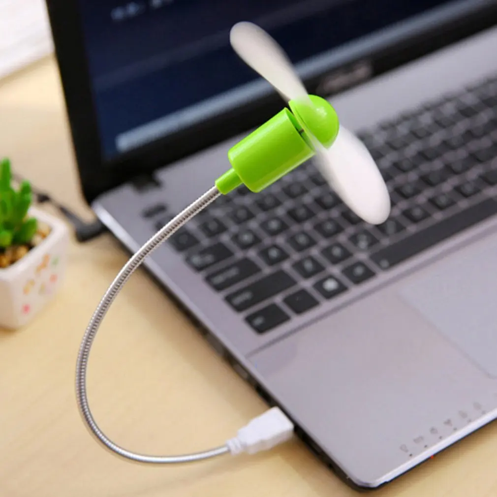 Mini Snake Fan Silent Soft Leaf Fan Computer Usb Fan Bendable Freely Mini Soft Leaf Snake Silent Fan