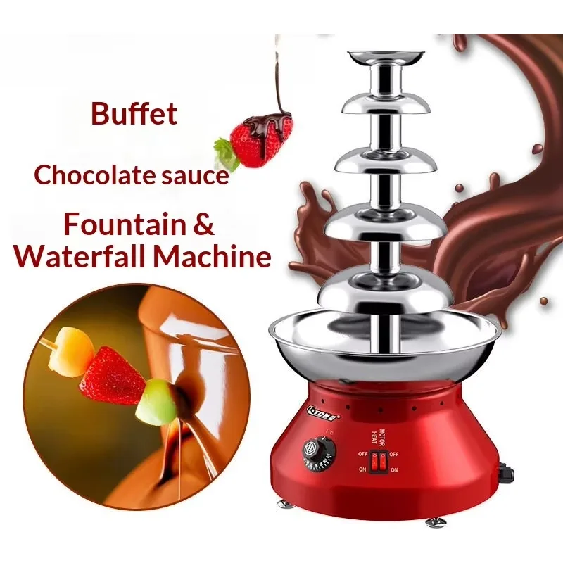 OYLP Hot Selling Tap-Style Chocolate Fountain Machine - Stainless Steel, Fast Melting, Easy Clean, for Party/Buffet, Commercial