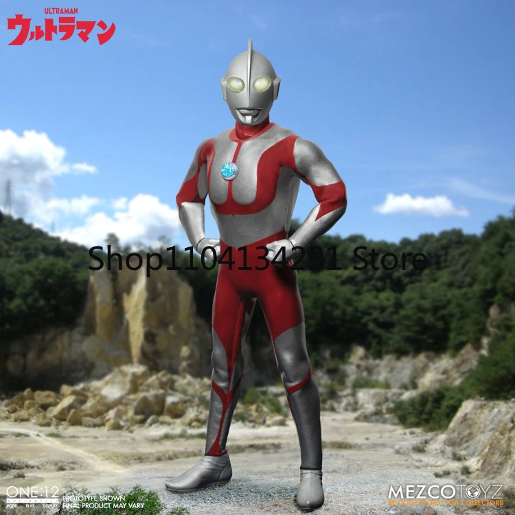 메조코 재고 있음 오리지널 울트라맨 6인치 라이트업 액션 피규어 일본 생일 선물 장난감 모델 관절형 액션 피규어