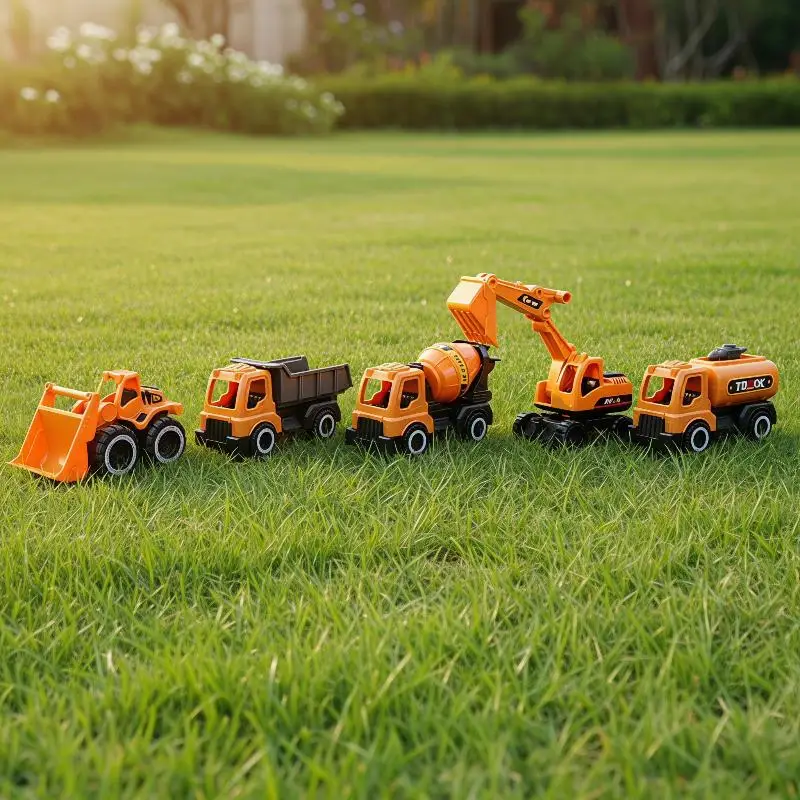 Inertial Driving Construction Truck Toy Beach Digger Bulldozer Tipper Early Education Construction Vehicles Toys Kids Toys